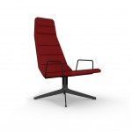 mitab highway lounge - Grafische en duidelijke stoel, stirkt en net in zijn verschijning maar comfortabel door de gewatteerde zitting.